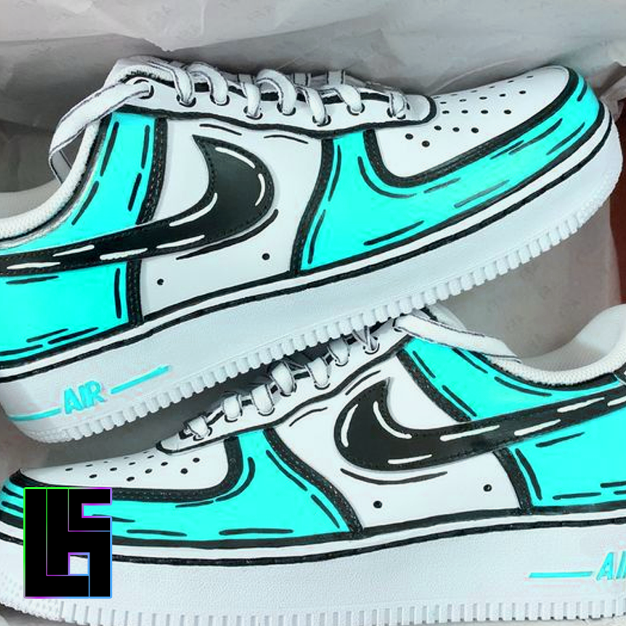 Custom AF1 - Cartoon Style