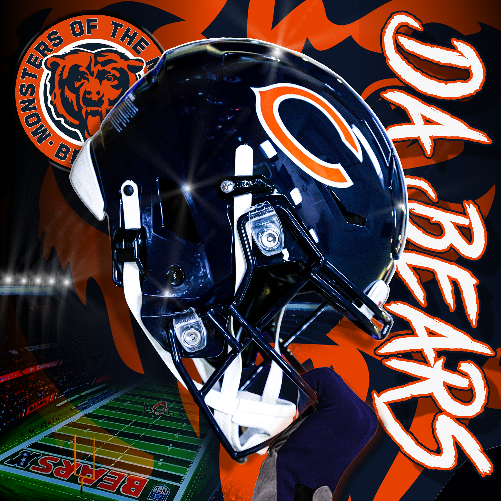 Football Wall Art 12x12"
