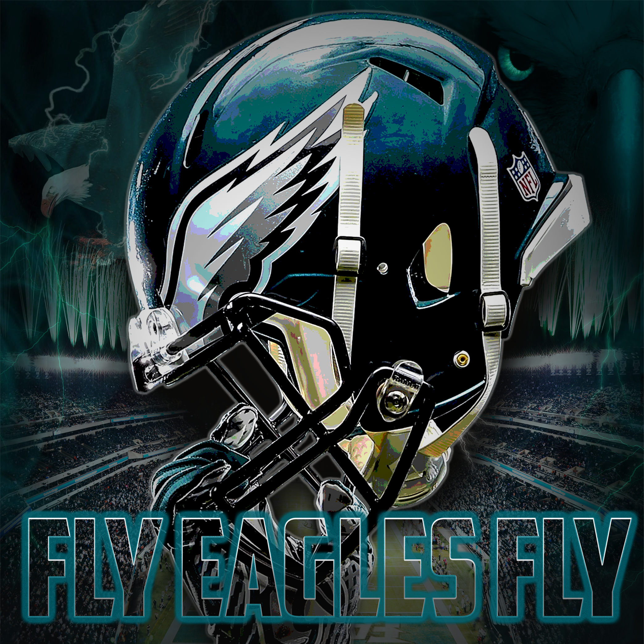 Football Wall Art 12x12"