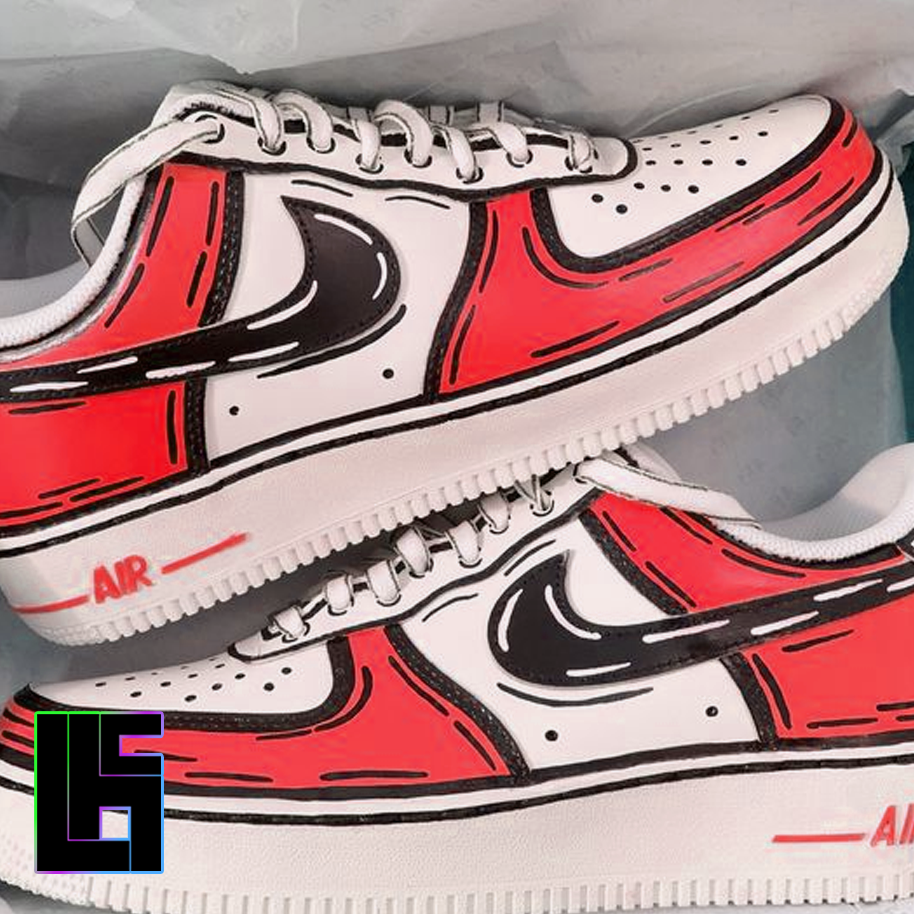 Custom AF1 - Cartoon Style