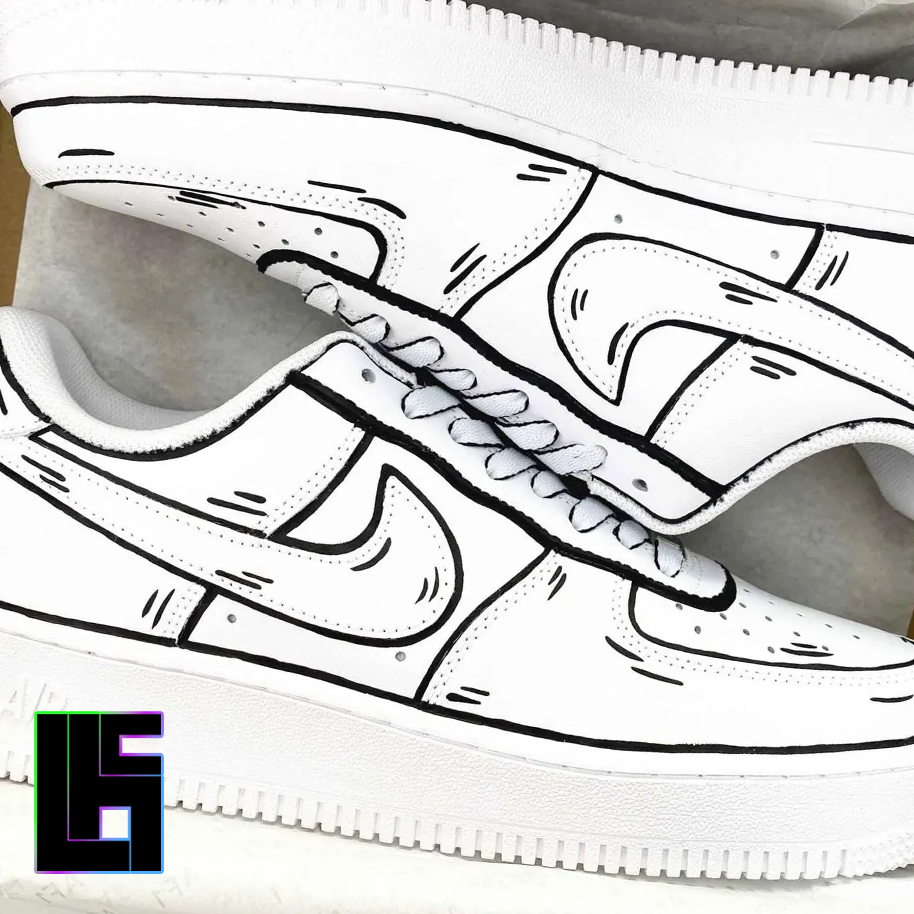 Custom AF1 - Cartoon Style