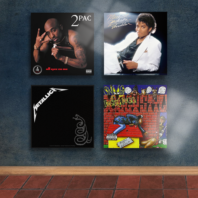 Album Cover Wall Art 12x12"